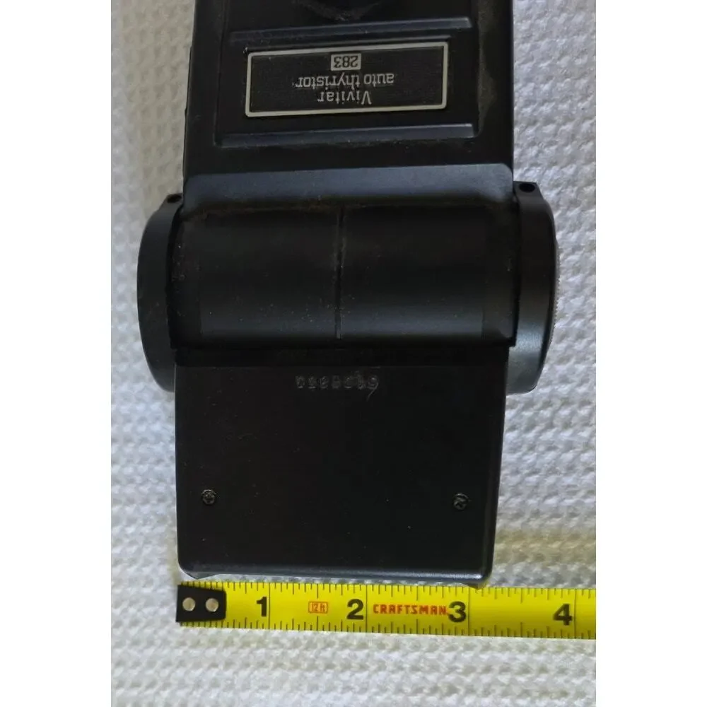 Vivitar 283 Auto Thyristor Flash Speedlight Hot Shoe Camera Flash Untested
